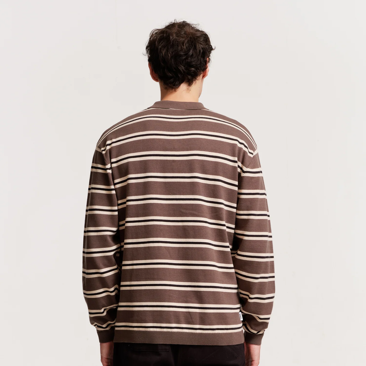 Aspen L/S Polo Knit Moss - Image 3