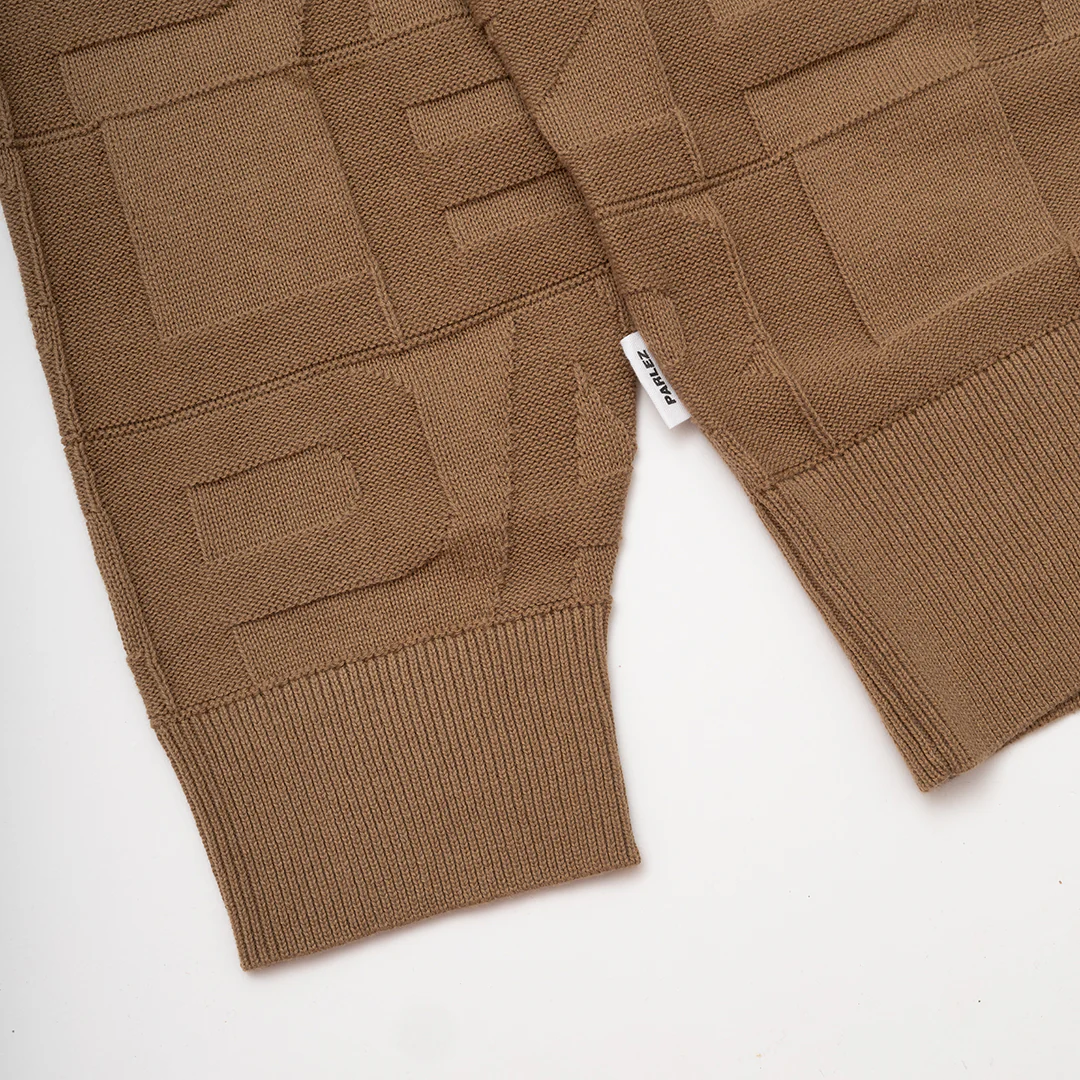 Block Crew Knit Sand - Image 5