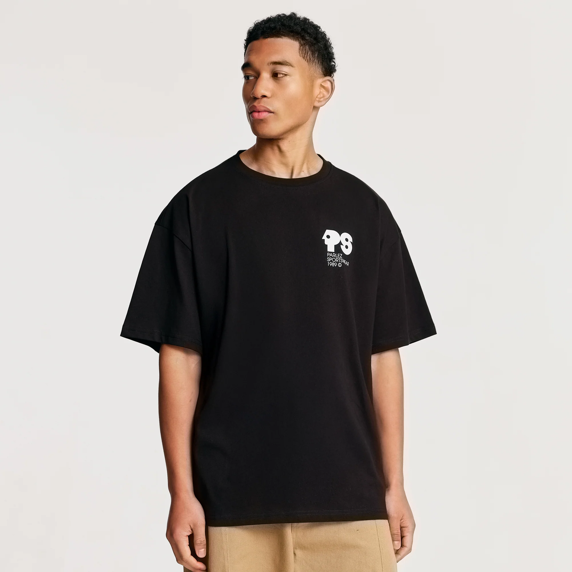 Broadcast Oversized T-Shirt Black - Image 2