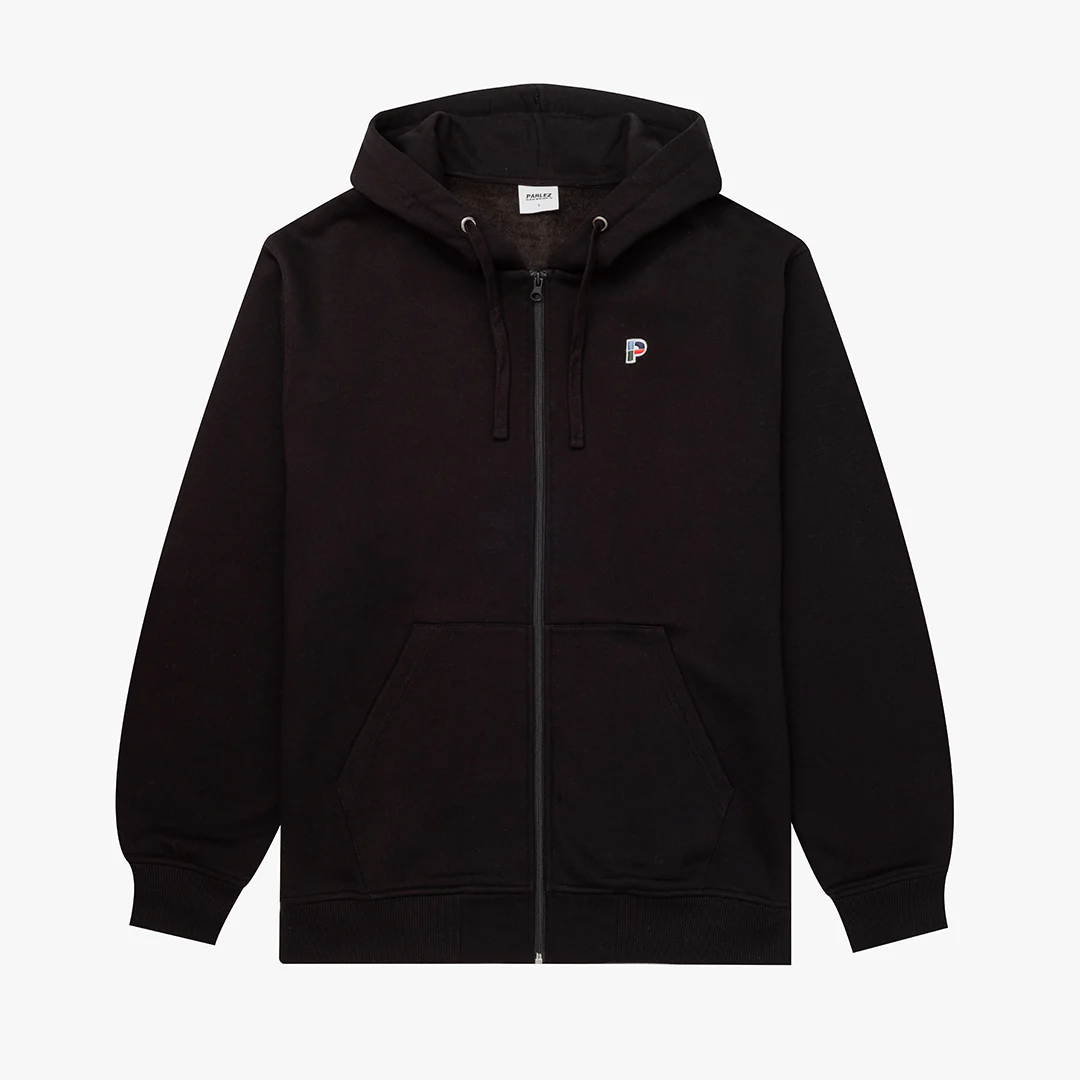 Demi Zip Hoodie Black