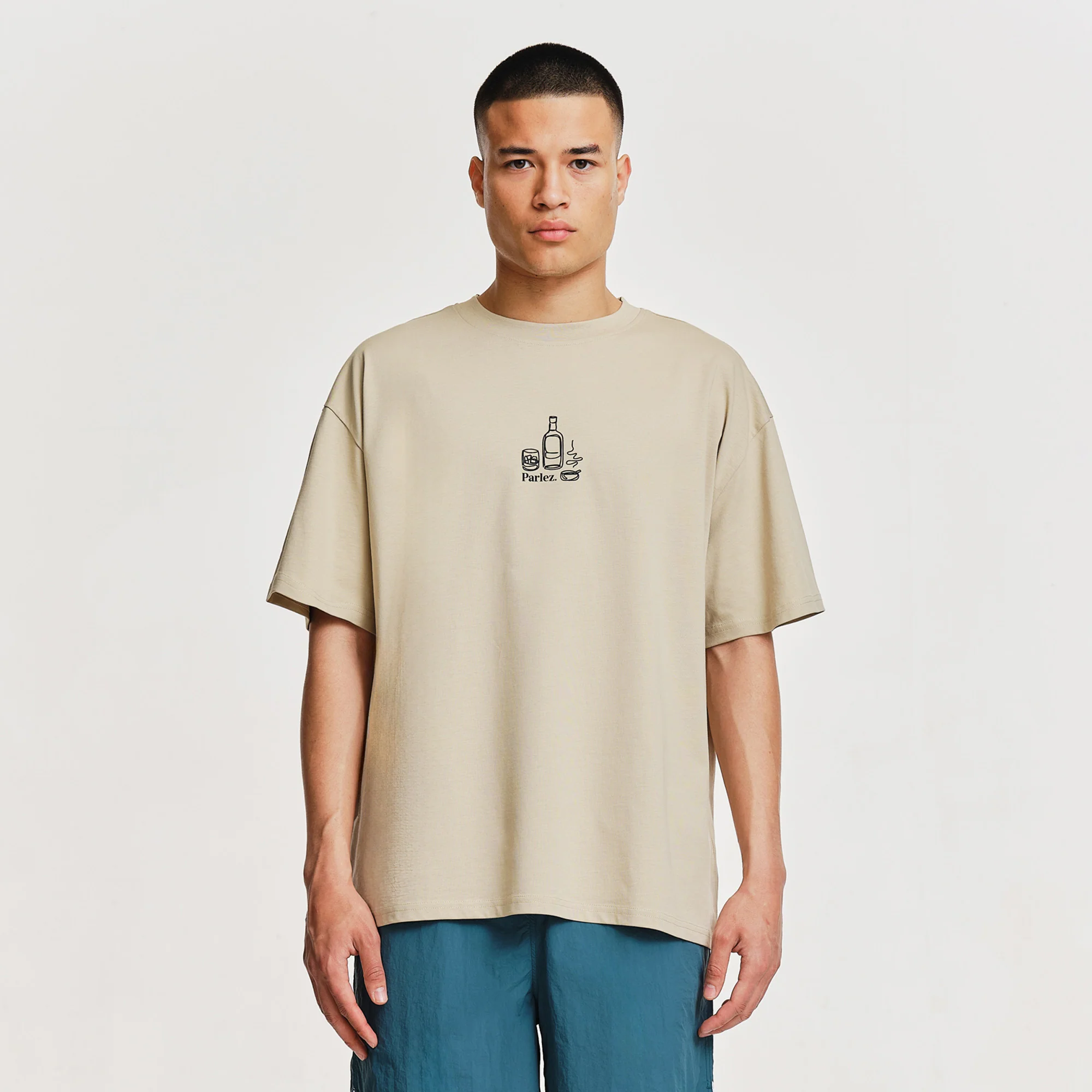 Fumo Oversized T-Shirt Greige - Image 2