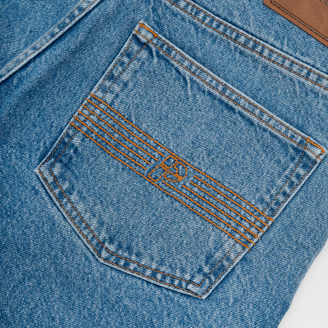 Serge Shorts Light Indigo Wash - Image 6