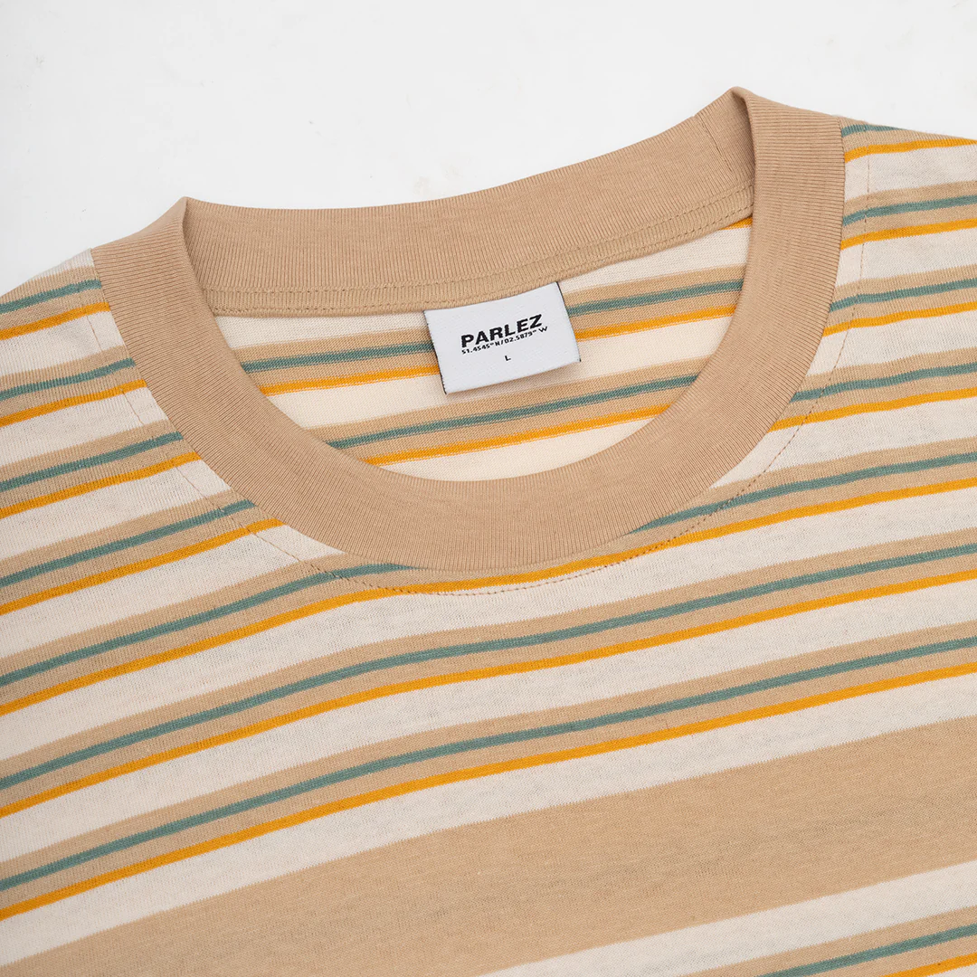 Solar Stripe T-Shirt Greige - Image 5