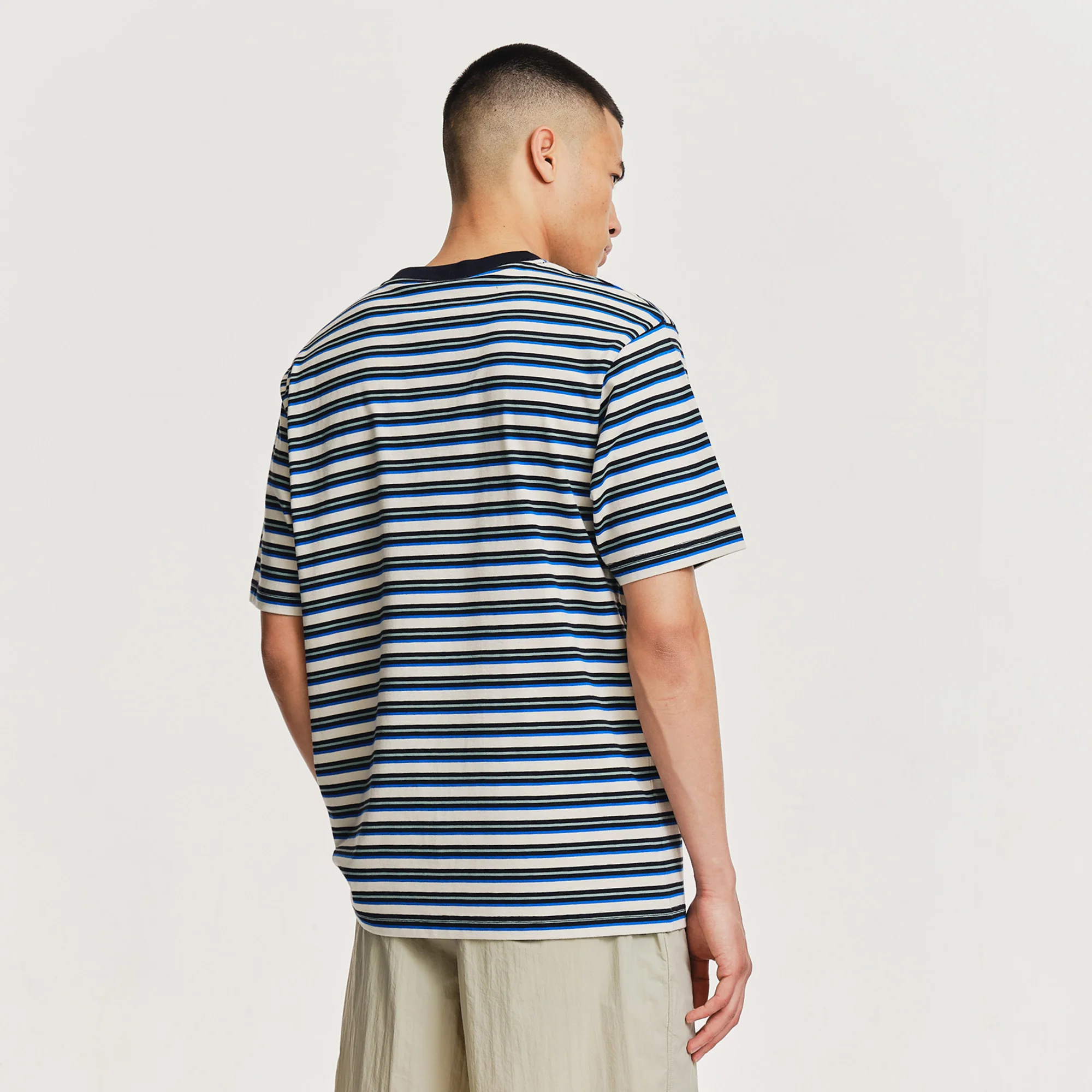 Solar Stripe T-Shirt Midnight - Image 3